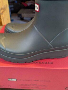 Hunter Play Short Boots Women's 7 Arctic Moss New in Box